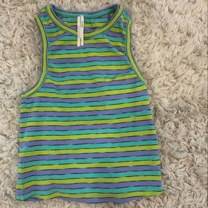 Anthropologie ribbed racer tank size S